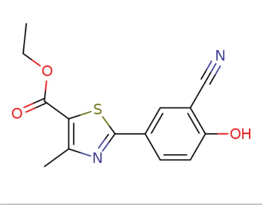 Etýl 2- (3-cyano-4-hýdroxýfenýl) -4-metýlþíazól-5-karboxýlat (CAS: 161798-02-3)
