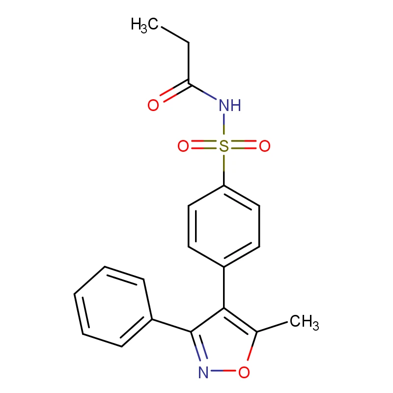 N-[4-(5-metýl-3-fenýloxasól-4-ýl)fenýl]súlfónýlprópanamíð